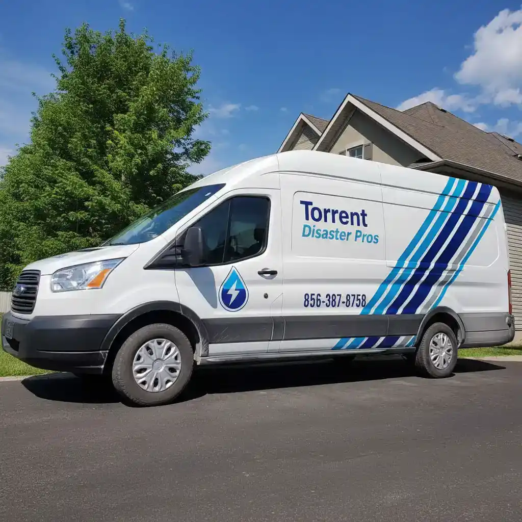Torrent Disaster Pros service van ready for emergency water damage restoration in Allendale